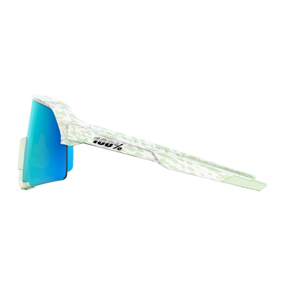 100 Percent S3 LE Elly 2 Polished Light Green Sunglasses with TR90 Frame (Open Box)