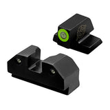 XS Sights R3D Tritium Night Sights with Photoluminescent Glow Dot for Canik TP9 (Green)