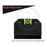 XS Sights R3D Tritium Night Sights with Photoluminescent Glow Dot for Glocks (Green)