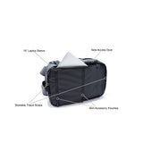 BEVISGEAR Top Shelf Sling-Style Digital SLR Camera Backpack with Customizable Dividers (Black, 22 L)