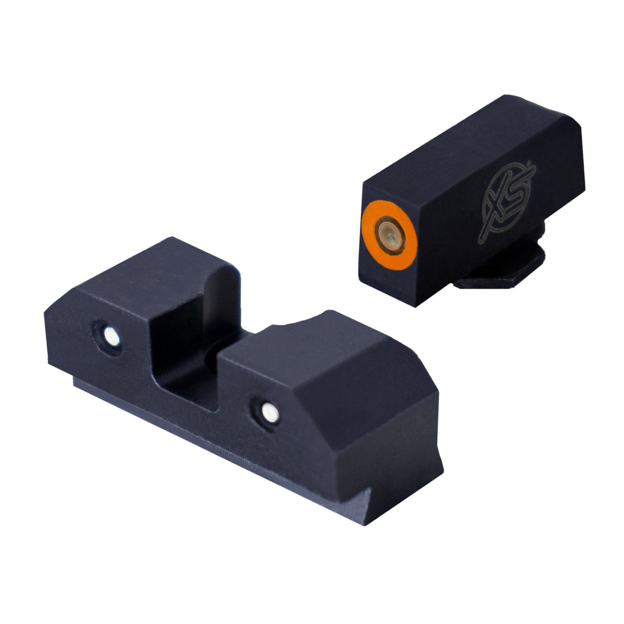 XS Sights R3D Tritium Night Sights with Photoluminescent Glow Dot and Wide Notch Rear (Orange)