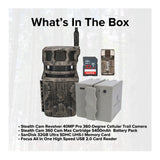 Stealth Cam Revolver 40MP Pro 360-Degree Cellular Trail Camera and Lithium Battery Pack Bundle