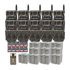 Stealth Cam Revolver 40MP 360-Degree Cellular Trail Camera with 0.25-Inch Mount (10-Pack) Bundle