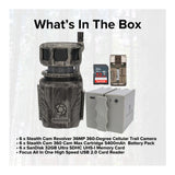 Stealth Cam Revolver 36MP 360-Degree Cellular Trail Camera (6-Pack) and Battery (6-Pack) Bundle