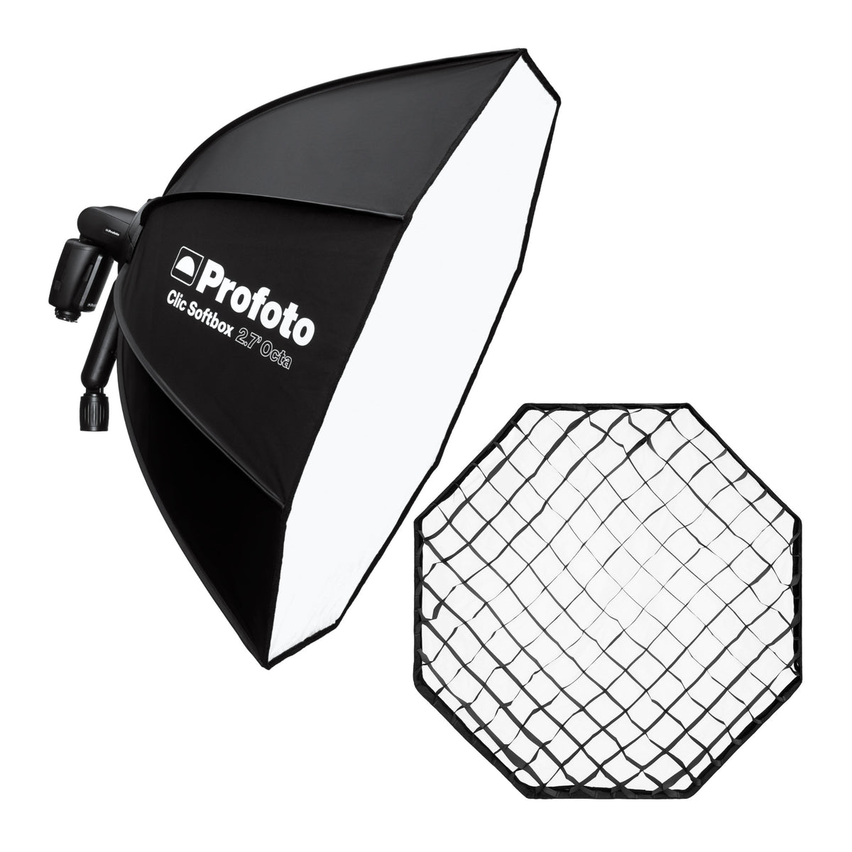 Profoto Clic Softgrid 2.7-Feet Octa for Only Profoto Flashes with Clic Softbox 2.7-Feet Octa Bundle