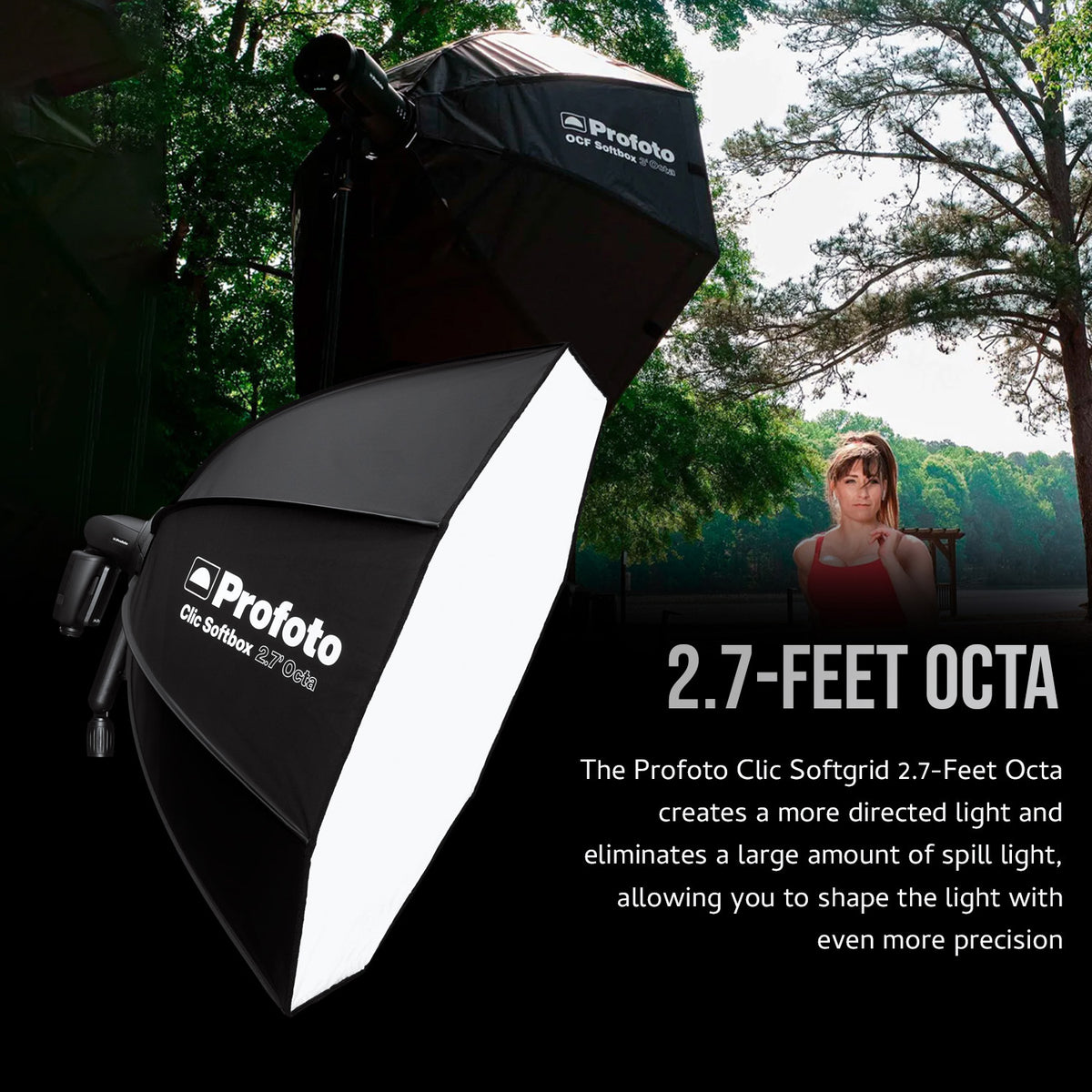 Profoto Clic Softgrid 2.7-Feet Octa for Only Profoto Flashes with Clic Softbox 2.7-Feet Octa Bundle