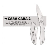 Spyderco Byrd Cara Cara 2 CombinationEdge Stainless Steel Knife with Steel Blade