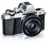 Olympus OM-D E-M10 Mark II Mirrorless Camera with 14-42mm Lens (Silver)