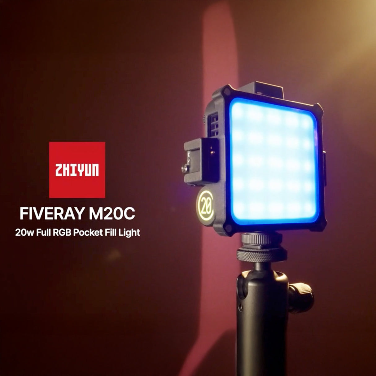 Zhiyun FIVERAY M20C RGB LED Light (Combo Version) with Stand for Ring Light Kit Bundle
