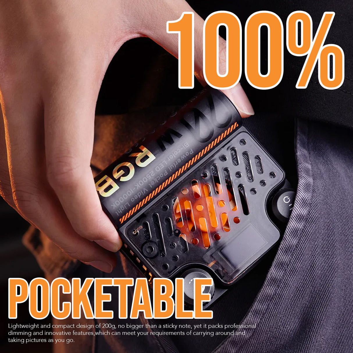 Zhiyun FIVERAY M20C RGB LED Light (Combo Version) with Stand for Ring Light Kit Bundle