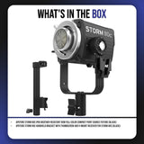 Aputure STORM 80c IP65 80W Full-Color Fixture (Black) with STORM 80c Handheld Bracket (Black) Bundle