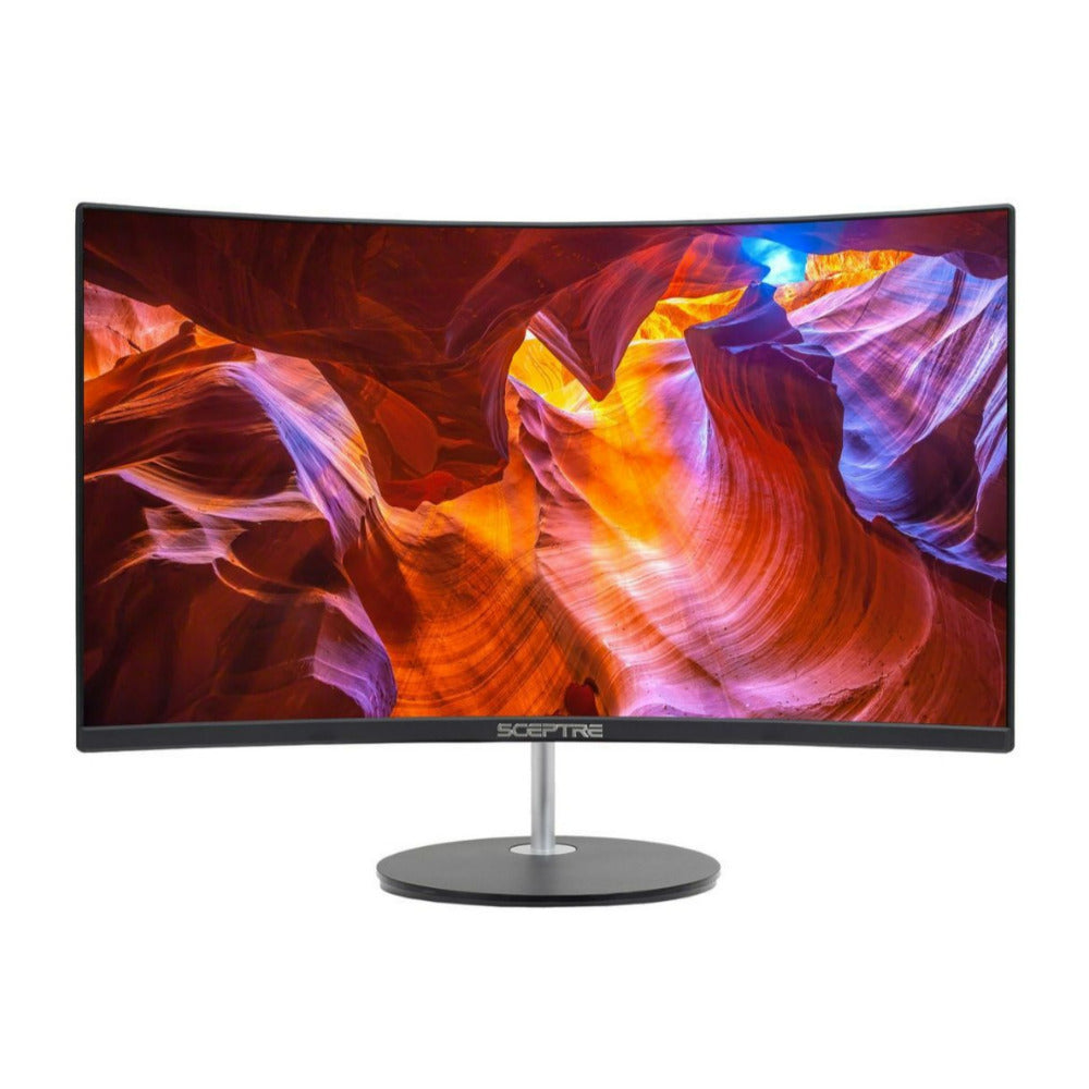 Sceptre C248W-1920RN Curved 24-Inch Gaming Monitor with LED Display and Edgeless Design (Black)