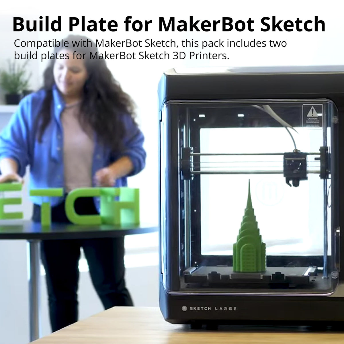 MakerBot Sketch Single-Printer Setup 3D Printer with Cloud Printing File Management Software Bundle