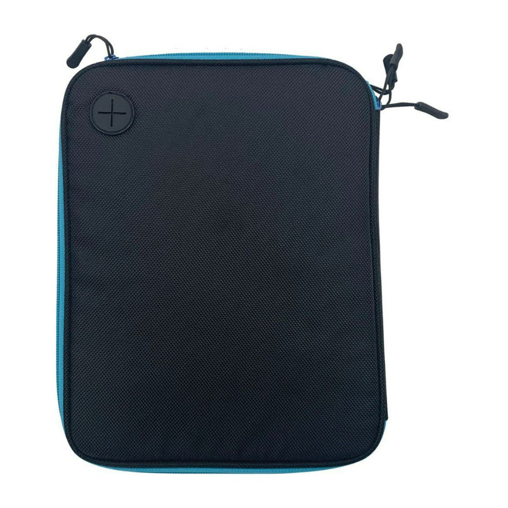 Maxell Double Layer Carrying Case with Elastic Bands, Mesh Pockets, and Detachable Pouch (Blue)