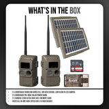 Cuddeback CuddeLink Wireless, 3rd Gen Sensor, Low-Glow IR LED Camera (2-Pack) with Power Bank Bundle