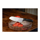 Spyderco K08 Santoku 12.6 Inch PlainEdge Black Kitchen Knife with MBS 26 Blade