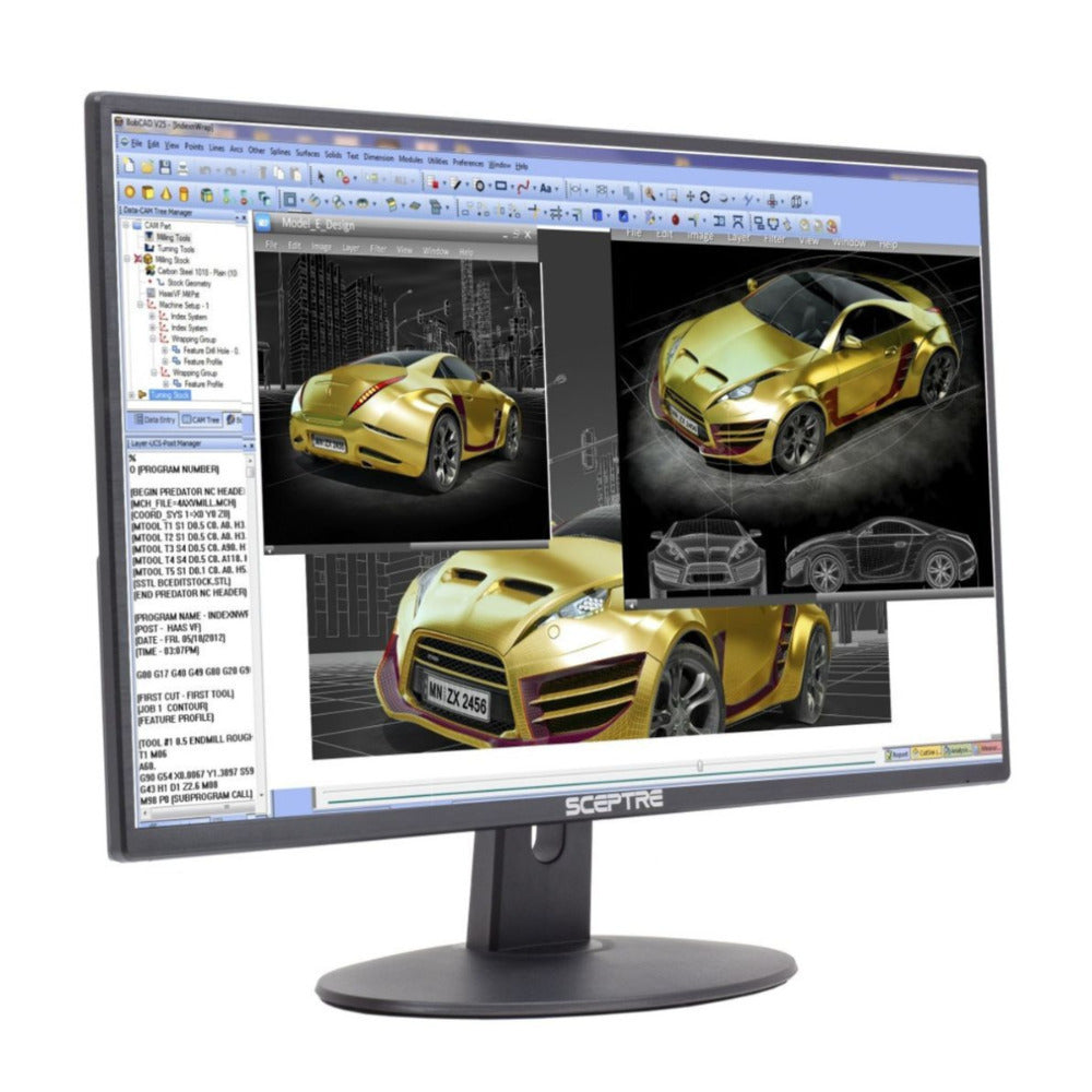 Sceptre E275W-19203R 27-Inch 1080P 75Hz LED Monitor with Built-In Speakers and Security Slot (Black)