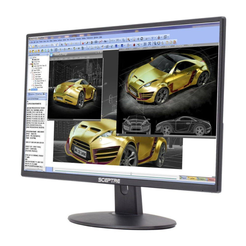 Sceptre E275W-19203R 27-Inch 1080P 75Hz LED Monitor with Built-In Speakers and Security Slot (Black)