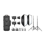 Godox Litemons LA300R RGB LED Video Light Kit with Smooth App Control (Black)