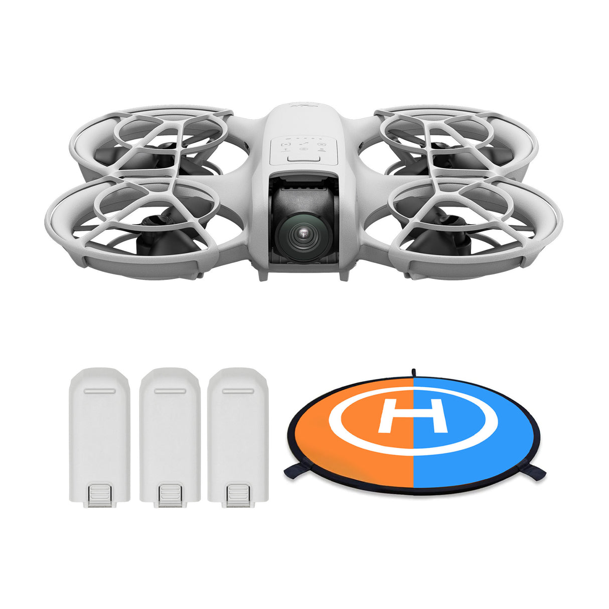 DJI Neo Palm Sized Lightweight Drone with Two Intelligent Flight Batteries and Drone Landing Pad