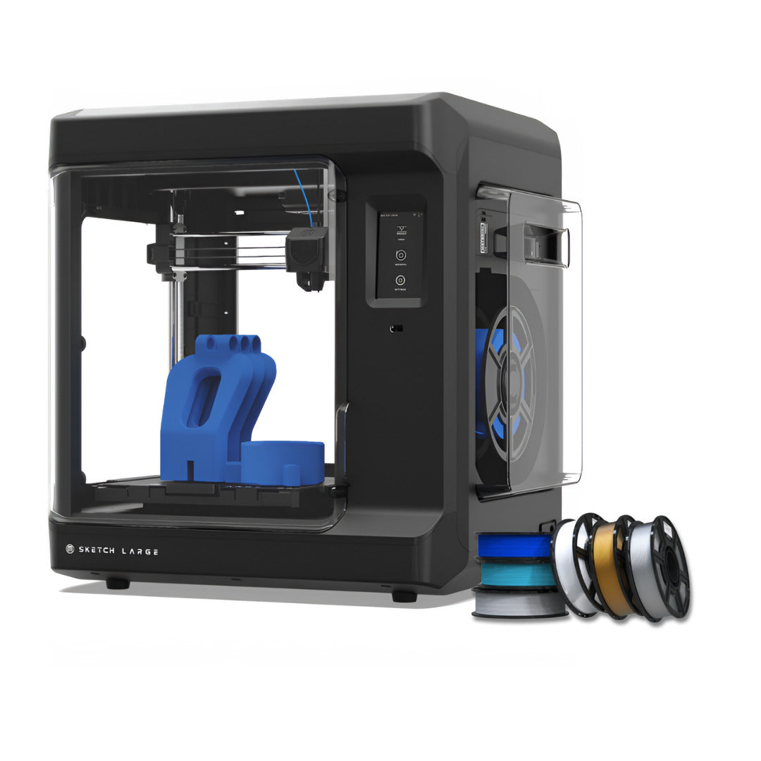 MakerBot Sketch 3D Printer (Black, Large) and Winter Holiday Filament (6-Pack) Bundle