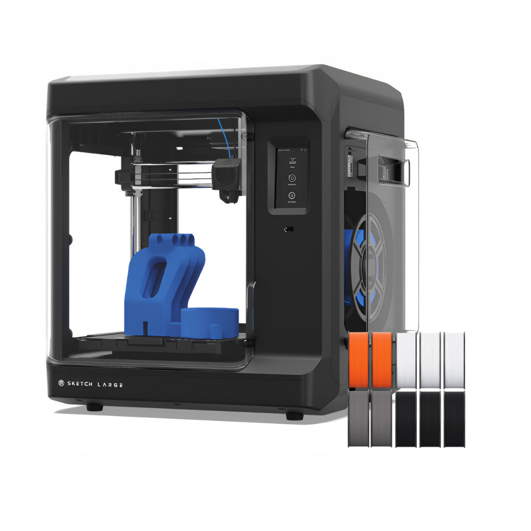 MakerBot Sketch 3D Printer (Black, Large) and PLA Filament (10-Pack) Bundle