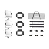 Godox Litemons LP600R RGB High-Brightness LED Light Panel with Soft Diffusion 3-Light Kit (White)