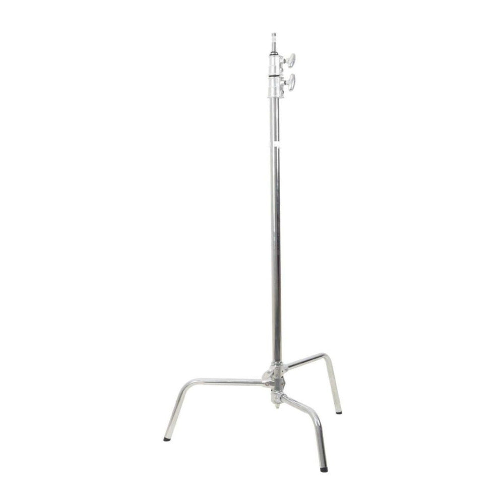 Godox Double Rise 8.8 Feet C-Stand with 50-Inch Arm, Aluminum Construction, and Steady Legs (Silver)