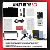 Hollyland Pyro 7 Wireless 7-Inch Monitor, Hood (Black), Cleaning Kit, and Cable Bundle