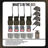 Wildgame Innovations Orbit 360-Degree Trail Camera with 36MP Image Quality (4-Pack) Bundle