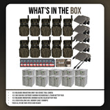 Wildgame Innovations Orbit 360-Degree Trail Camera with 36MP Image Quality (10-Pack) Bundle