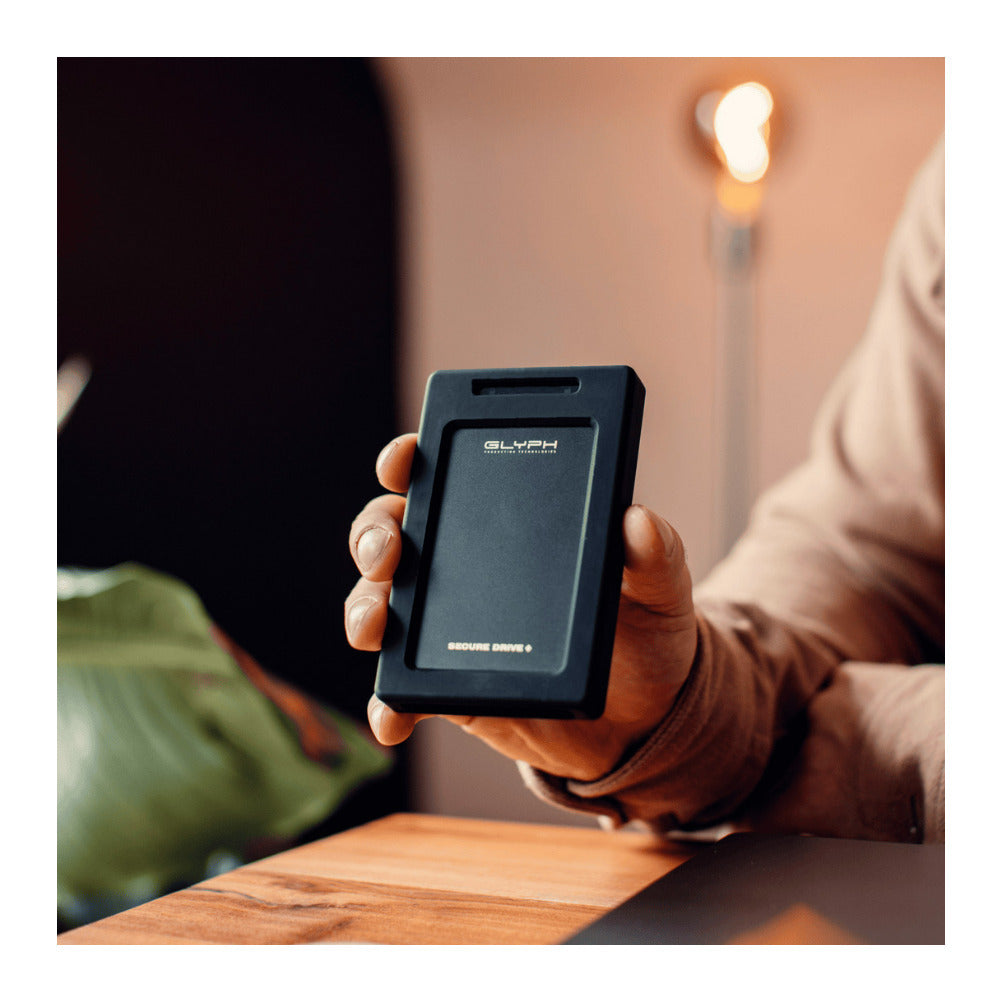 Glyph SecureDrive Plus 2TB Encrypted Solid State Drive with Bluetooth and Rugged Design (Black)