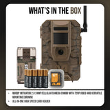 Muddy Mitigator 2.0 24MP Cellular Camera Combo (Brown) and High Speed Card Reader Bundle