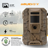 Muddy Mitigator 2.0 24MP Brown Cellular Camera Combo with 720p Video (Open Box)
