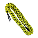 Dark Energy 6 Feet USB-C to USB-C Paracord Cable with Leather Strap and 6 Armor Levels (Green)