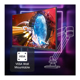 Sceptre 25-Inch 1080P FHD 1ms Blur Reduction Curved Gaming Monitor with 240Hz Refresh Speed (Black)