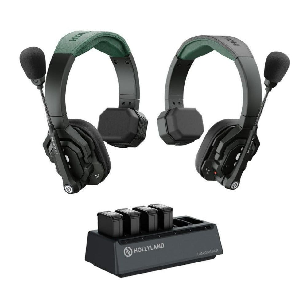 Hollyland Solidcom SE Pro 2S Full-Duplex Wireless Intercom Headset System (1.9 GHz, Green)