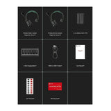 Hollyland Solidcom SE Pro 4S Full-Duplex Wireless Intercom Headset System (1.9 GHz, Green)