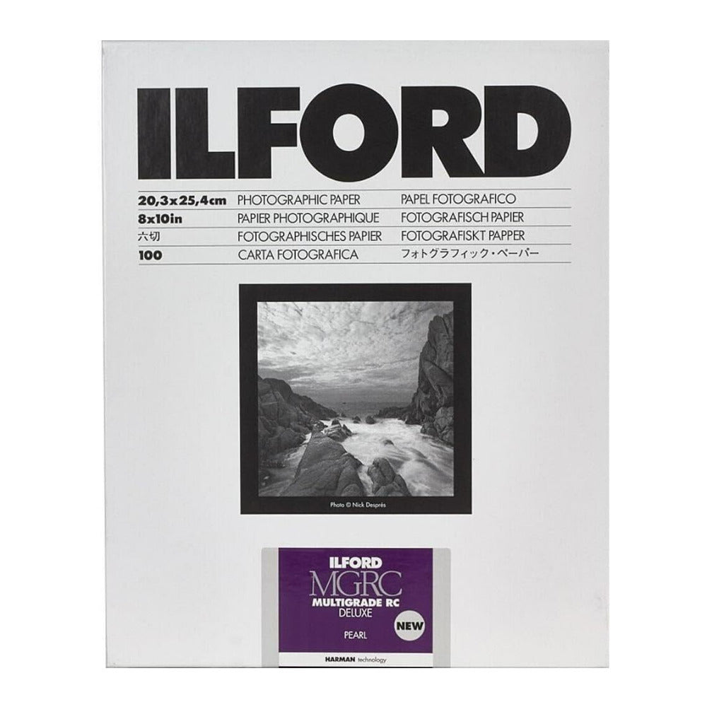 Ilford Multigrade V RC Deluxe 8 x 10 Pearl Surface 190 GSM Black and White Photo Paper (100-Sheets)