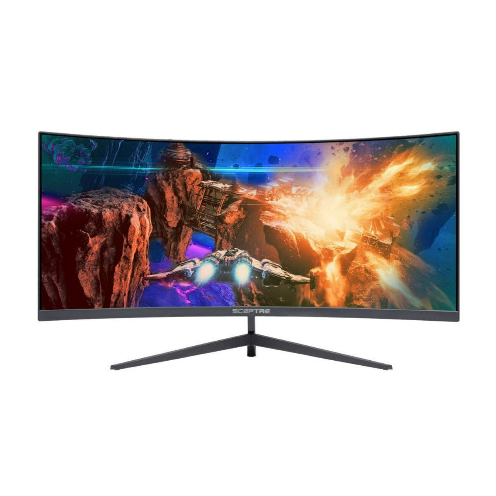 Sceptre Curved 30-Inch UltraWide 1080P FHD 200Hz LED Gaming Monitor with Built-In Speakers (Black)