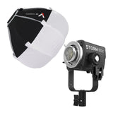 Aputure STORM 80c 80W Full-Color Point Source Fixture (Black) and Omnidirectional Softbox Bundle