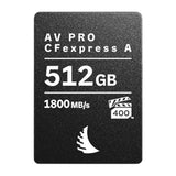 Angelbird AV Pro CFexpress v4 Type A Memory Card with Stable Stream Technology (512GB, Black)
