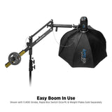 Westcott Easy Boom Arm for Consistent Light Positioning and 360-Degree Rotation (Black) Bundle