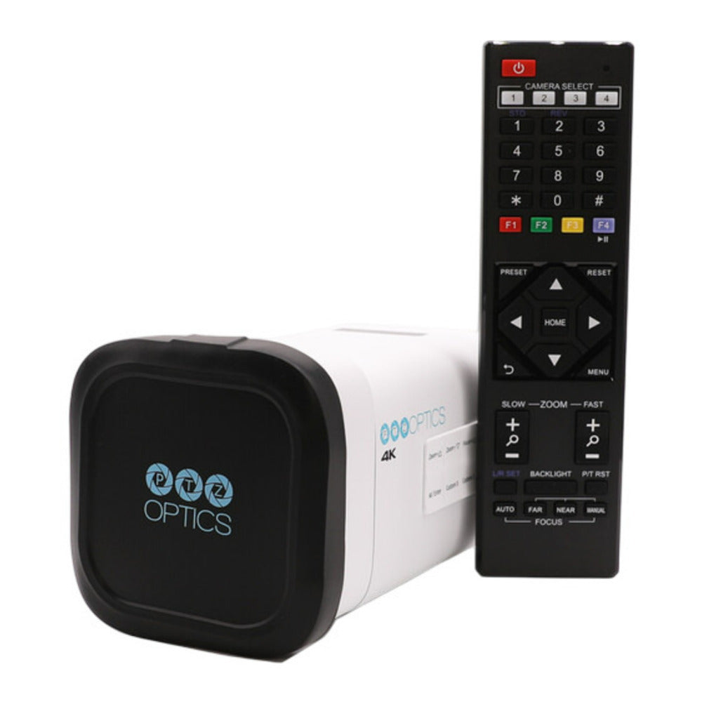 PTZOptics Studio 4K Camera with 20x Zoom, NDI HX2 Connectivity, and 16x Digital Zoom (White)