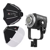 Aputure STORM 80c IP65 80W Full-Color Point Source Fixture (Black) and Light Dome 40 Softbox Bundle