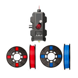 MakerBot Smart Extruder Plus with Red and True Blue PLA 3D Printing Filament Small Spool Bundle
