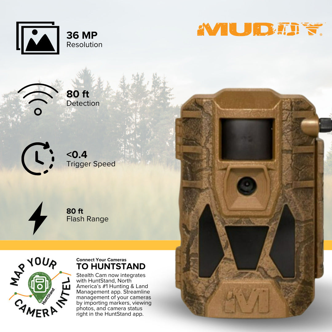 Muddy Matrix 2.0 Dual Network Cellular Camera (Brown, 4-Pack) with 4 x 32GB Memory Card Bundle