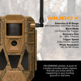 Muddy Matrix 2.0 Dual Network Cellular Camera (Brown, 4-Pack) with 4 x 32GB Memory Card Bundle