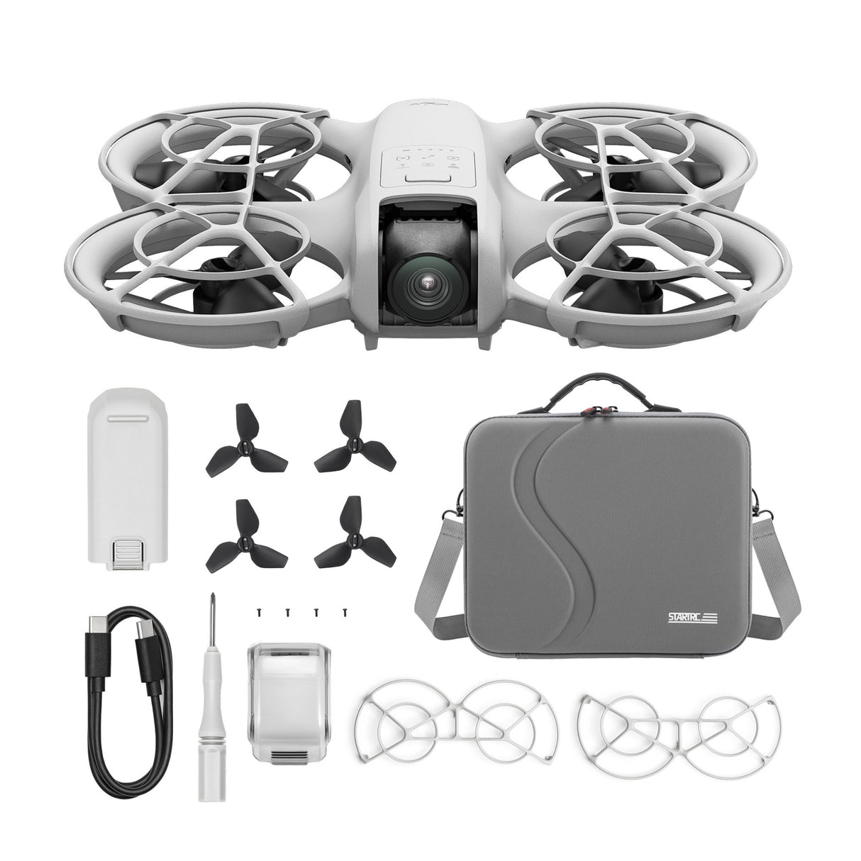DJI Neo Palm Sized Lightweight Drone and Portable Storage Bag with Custom Interior for Neo Bundle