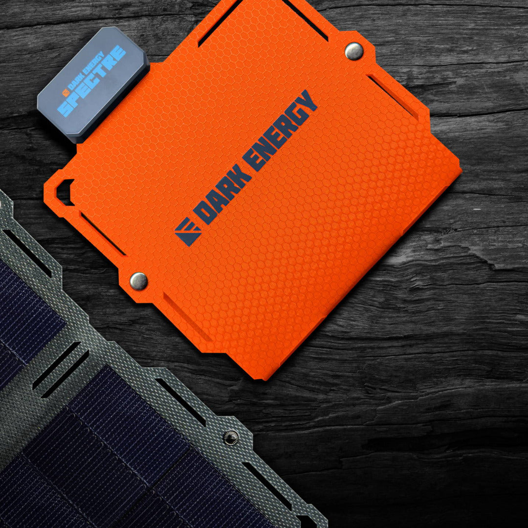 Dark Energy Spectre 8W Ultra Portable Orange Solar Power Panel Bundle